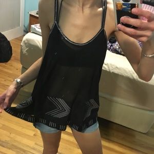 Awesome shear black and silver tank